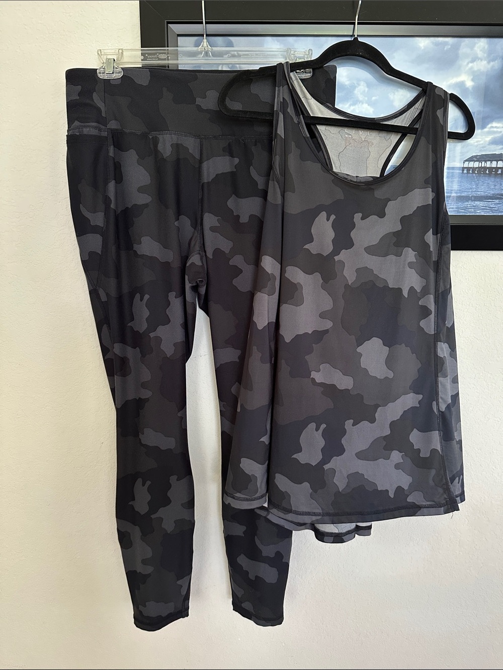 Lane Bryant Livi Active Camo Tank and Leggings Set 18/20